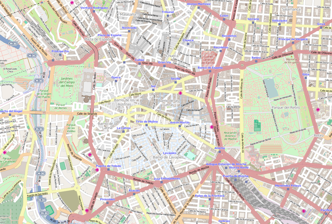 Madrid en OpenStreetMap 2015